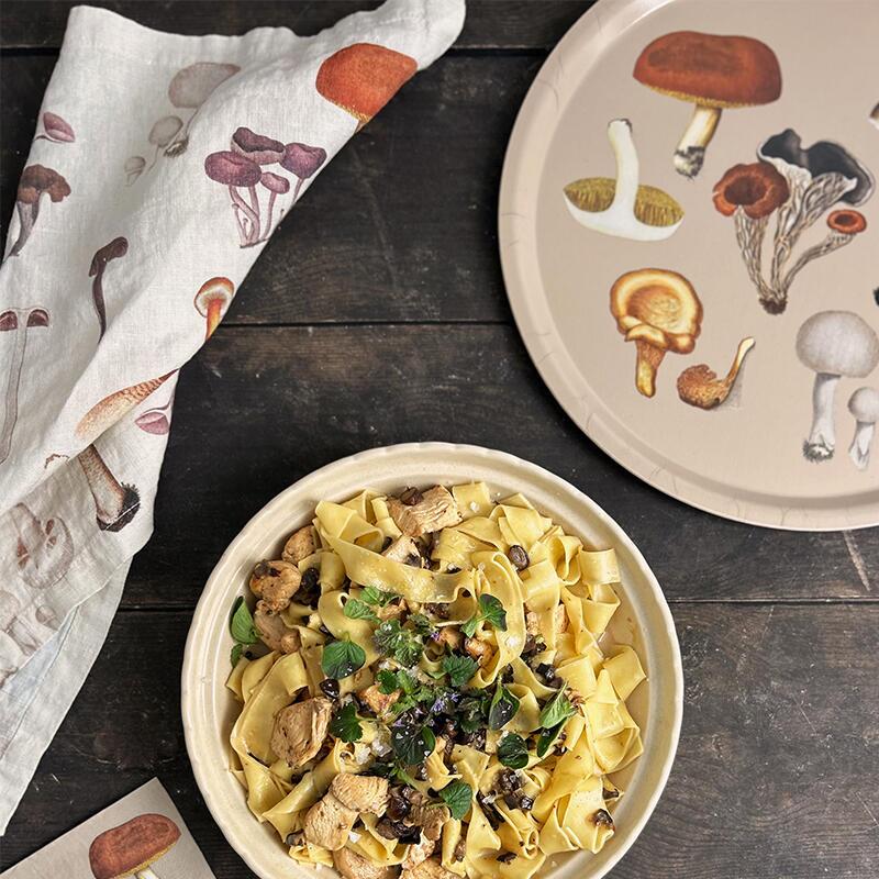 Linen Table Runner - FD Mushrooms