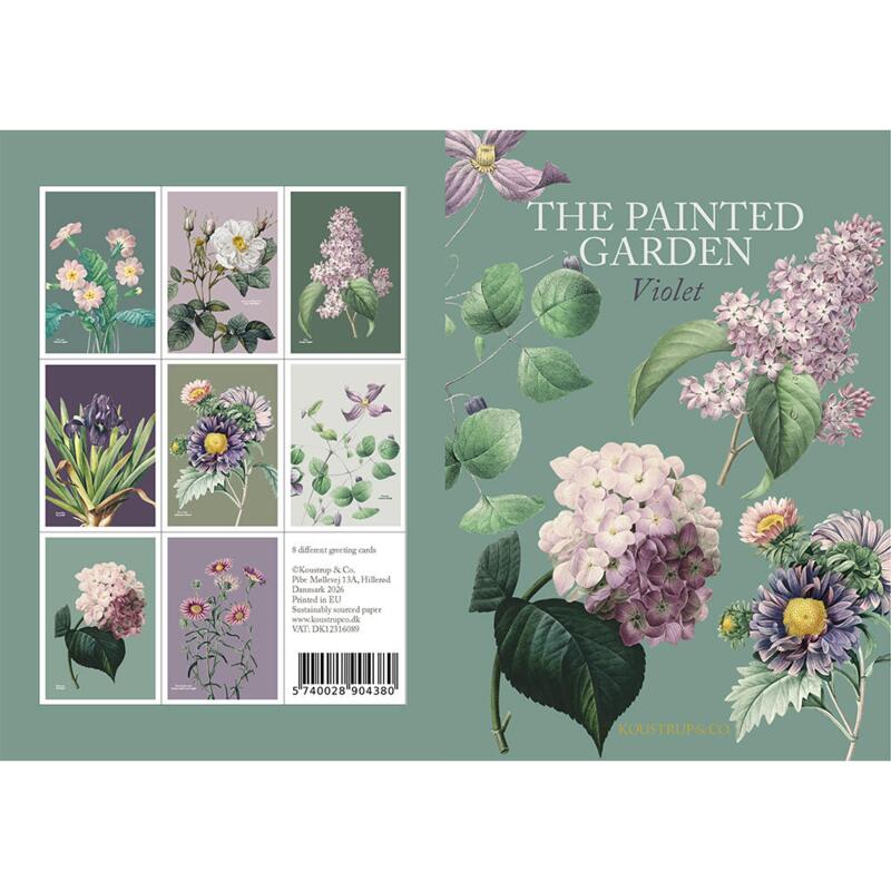 THE PAINTED GARDEN - VIOLET - 8 KORT - TIL FORUDBESTILLING (kommer i slutningen af august)