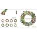 CHRISTMAS WREATHS - Square card folder - OUT OF STOCK
