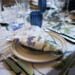 TABLE CLOTH - Blue Flower Garden JL - extra length