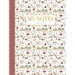 Notebook - Red floral pattern