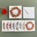 SUMMER WREATHS - Square card folder