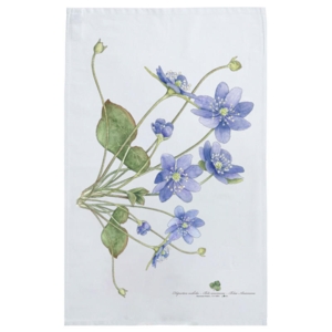 ORGANIC TEA TOWEL - Blue anemone - OUT OF STOCK