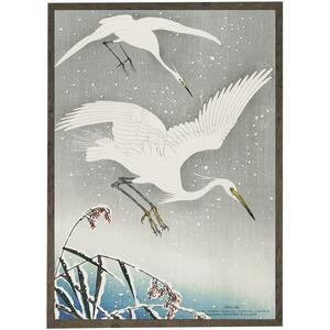 ART PRINT - White heron - CHOOSE SIZE