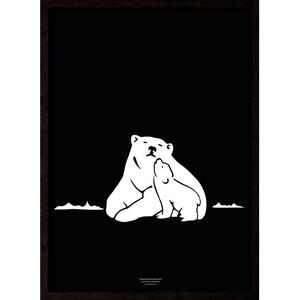 Nanoq (noir et blanc) - ART PRINT - CHOISISSEZ LA TAILLE