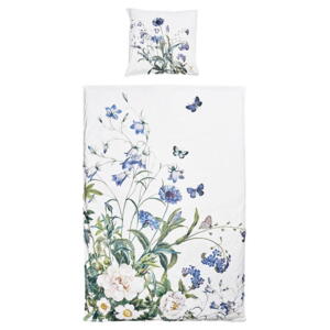 Økologisk sengesæt - Blue Flower garden JL 140x220 cm - TIL FORUDBESTILLING (Kommer i starten af februar)