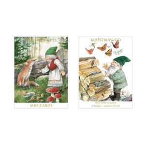 MINICARDS CHRISTMAS - Gnome and fox -  FOR PRE-ORDER (arriving at the end of September)