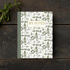 Carnet de notes - Floral vert pattern