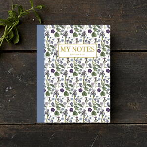 Carnet de notes - Floral bleu pattern