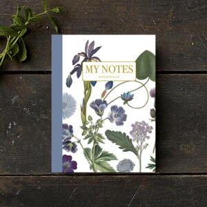 Carnet de notes - Floral bleu 2