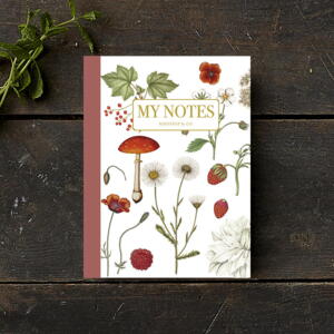 Notebook - Red floral