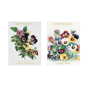 MINI CARDS Spring - Pansy flowers - OUT OF STOCK