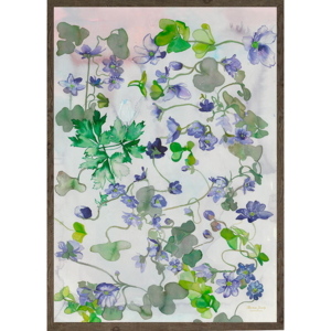 Blue anemone symphony - ART PRINT - CHOISISSEZ LA TAILLE