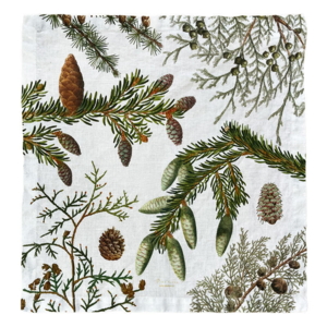 SERVIETTE EN TISSU - Pine trees