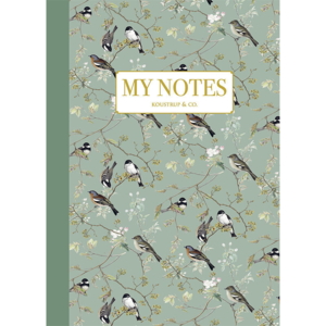 Notebook - Garden Birds pattern