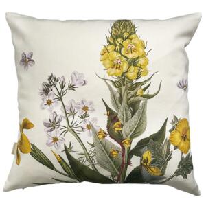 Tyynynpäällinen 50x50 cm - luomupuuvilla - Yellow Flowers - ENNAKKOTILAUS (Saapuu maaliskuun puolivälissä 2026)
