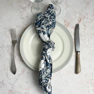 STOFSERVIET - Morris Pimpernel blue