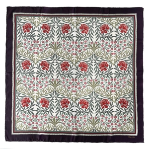 SILKETØRKLÆDE - Morris Oxford red - 90 cm