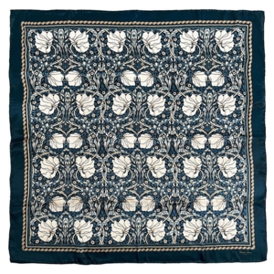 SILKETØRKLÆDE - Morris Pimpernel blue - 90 cm