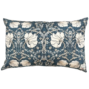 PUDE COVER 60x40 cm - Øko Bomuld - Morris Pimpernel blue - TIL FORUDBESTILLING (Kommer i midten af marts 2026)
