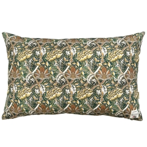 PUDE COVER 60x40 cm - Øko Bomuld - Morris Windrush green pattern - TIL FORUDBESTILLING (Kommer i midten af marts 2026)