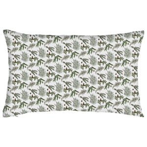 PUDE COVER 60x40 cm - Øko Bomuld - Pine trees pattern - TIL FORUDBESTILLING (Kommer i midten af marts 2026)