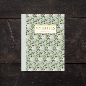 Notebook - FD green pattern - PRE-ORDER (Arrives 1 February 2026)