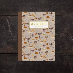 Notebook - FD Mushrooms pattern - PRE-ORDER (Arrives February 1, 2026)