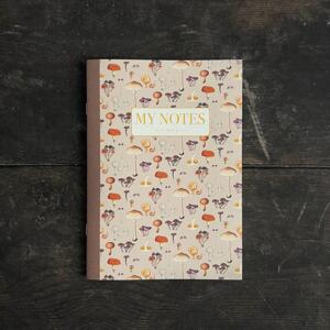 Anteckningshäfte - FD Mushrooms pattern